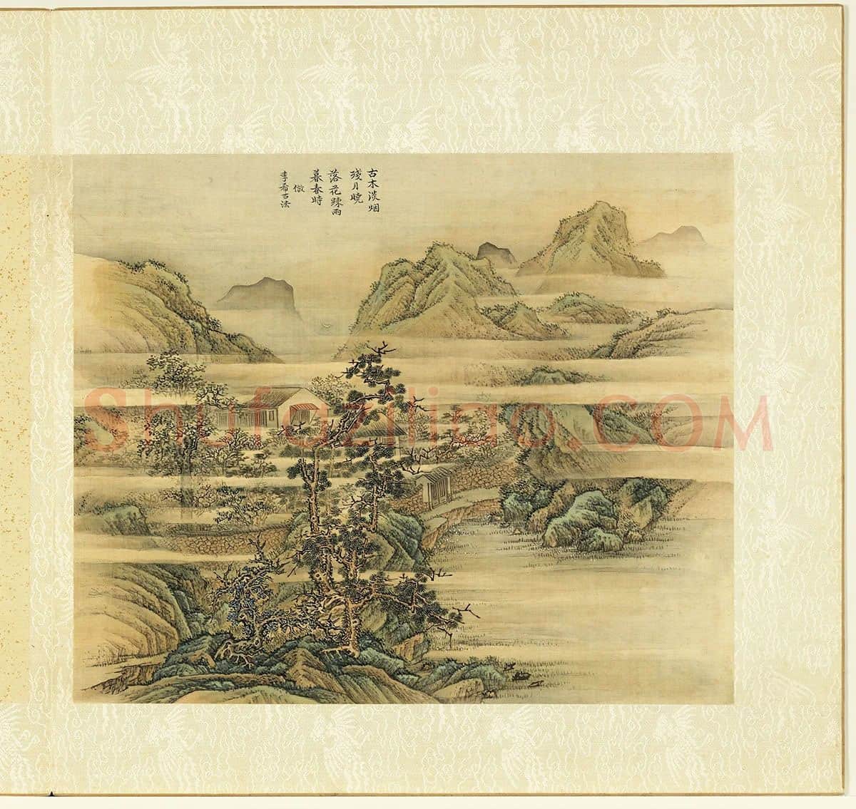 清·张雨森《仿李唐月景山水》