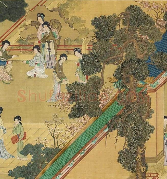 仇英《百美图》_10