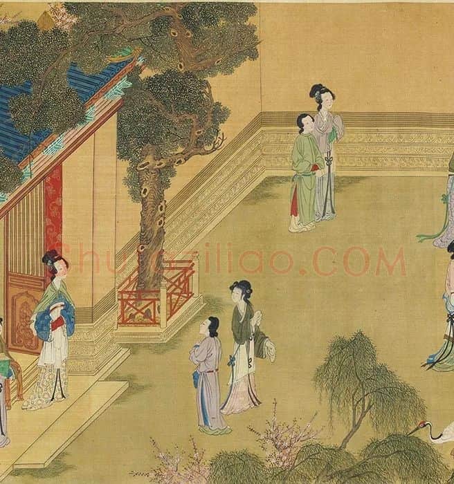 仇英《百美图》_11