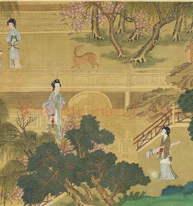 仇英《百美图》_13