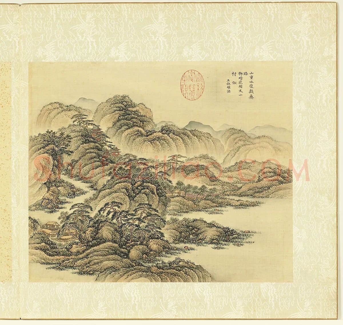 清·张雨森《仿王蒙山水》