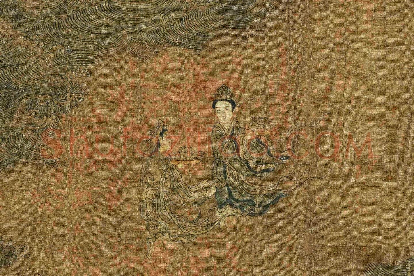 阮郜《阆苑女仙图》局部 (1)