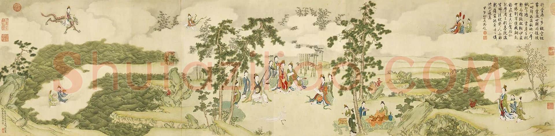 清代·顾铨《摹阮郜女仙图》