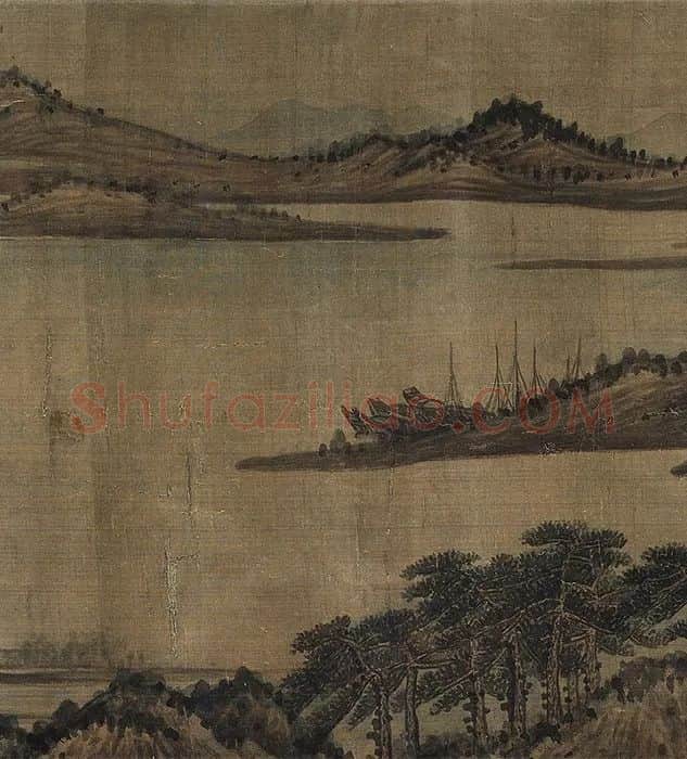 董源夏口待渡图卷_08