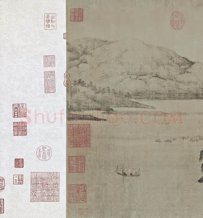 董源《夏景山口待渡图卷》_01