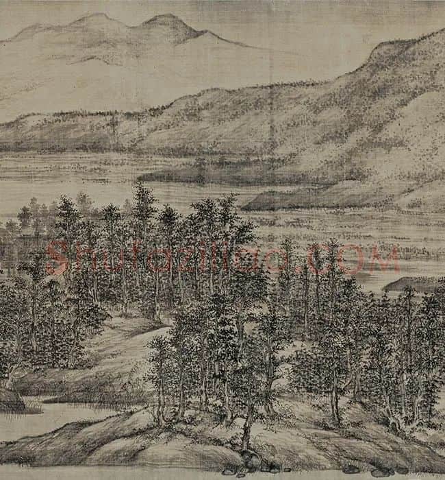 董源《夏景山口待渡图卷》_04