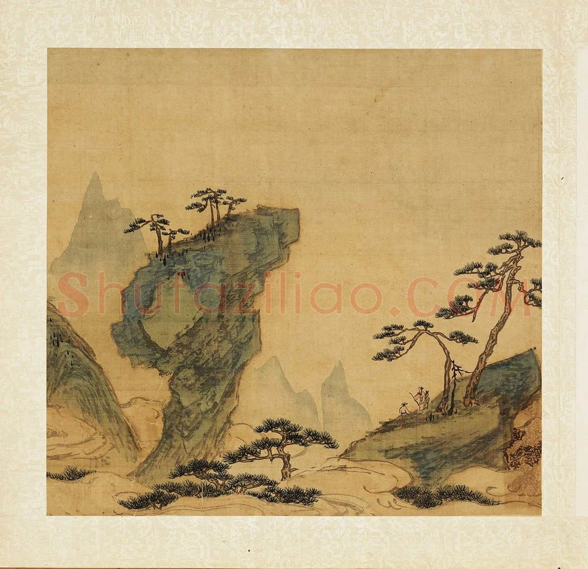 张雨森青绿山水《奇山共赏》