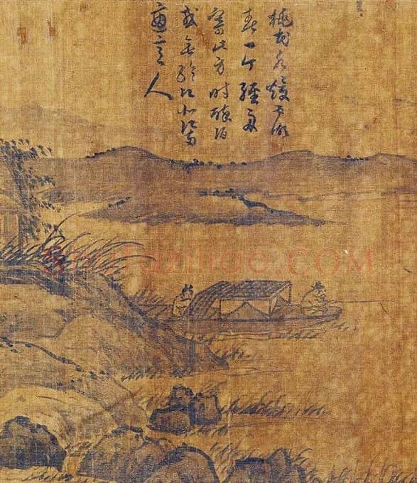 吴镇《仿荆浩唐人渔父图卷》_06
