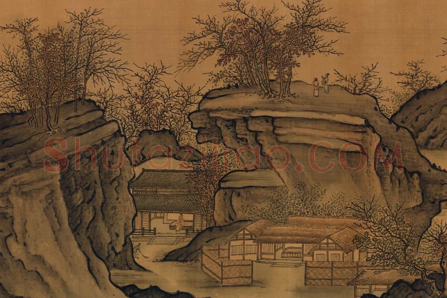 荆浩山水画卷局部 (4)
