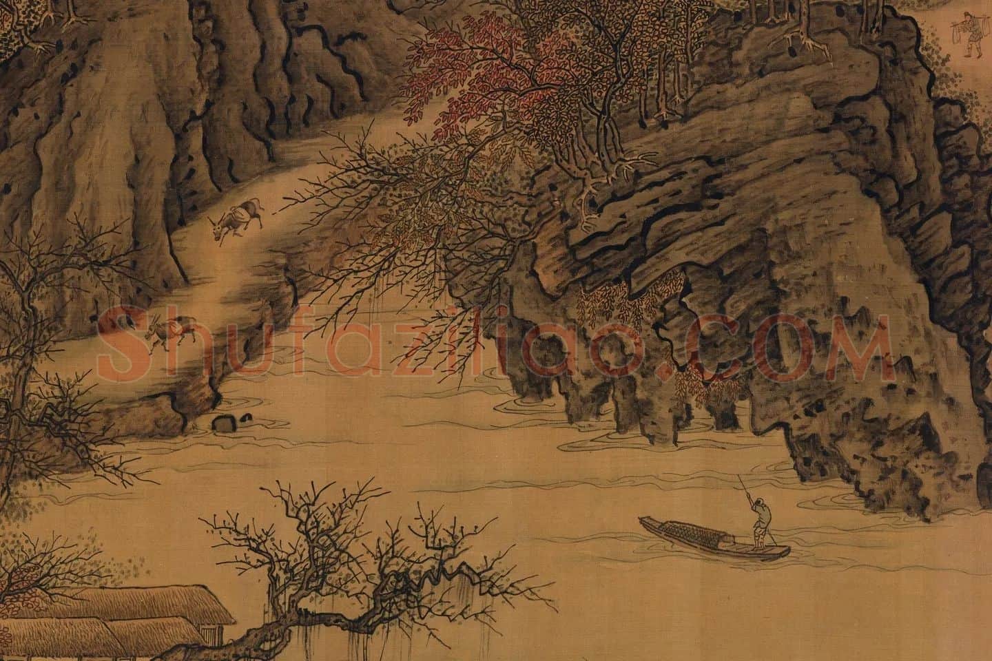 荆浩山水画卷局部 (5)