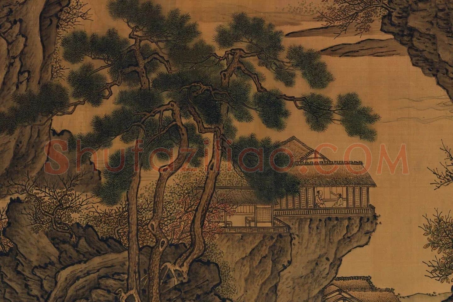 荆浩山水画卷局部 (8)