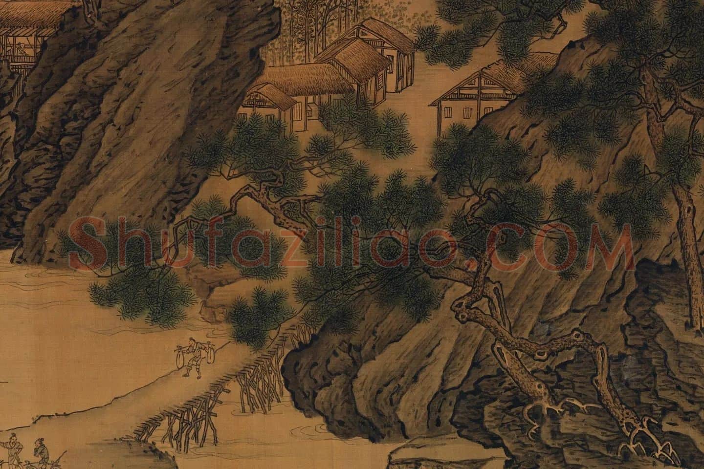 荆浩山水画卷局部 (9)