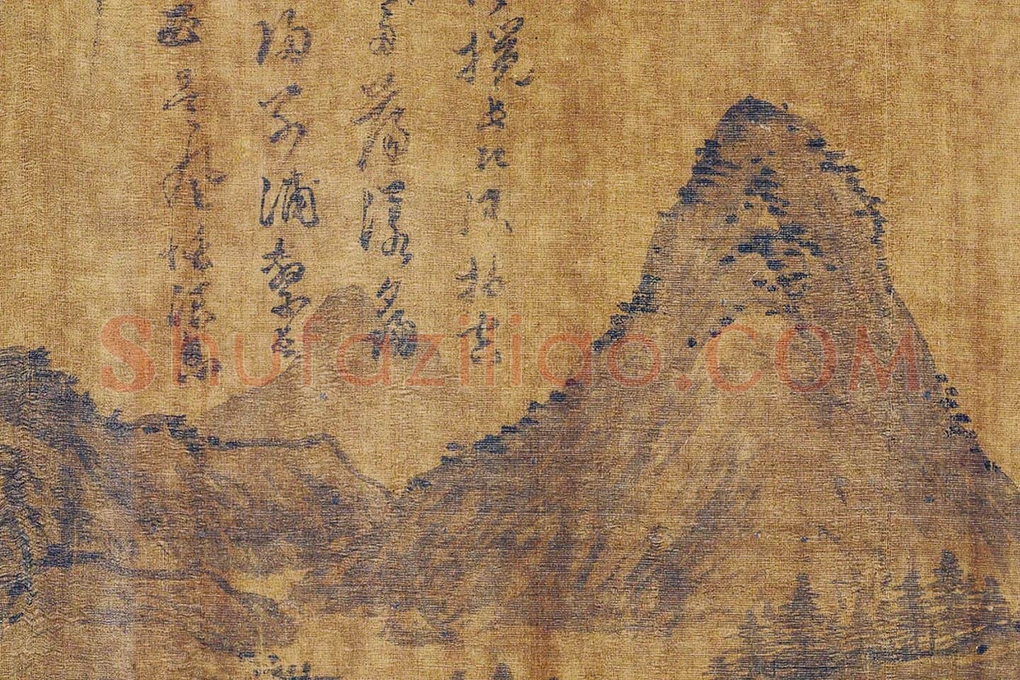 吴镇《仿荆浩唐人渔父图》局部 (6)
