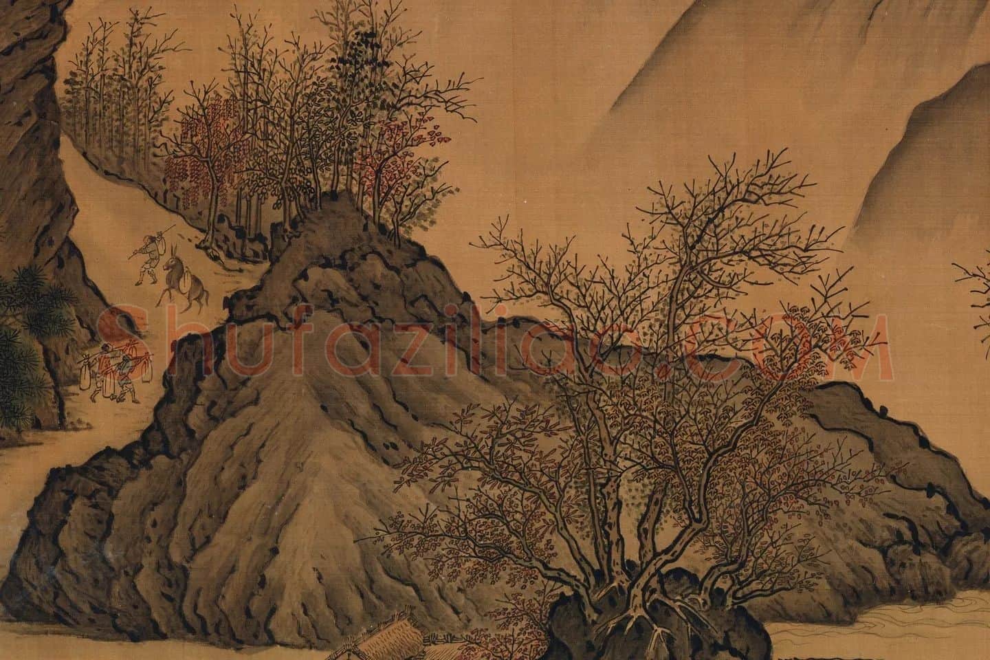 荆浩山水画卷局部 (10)