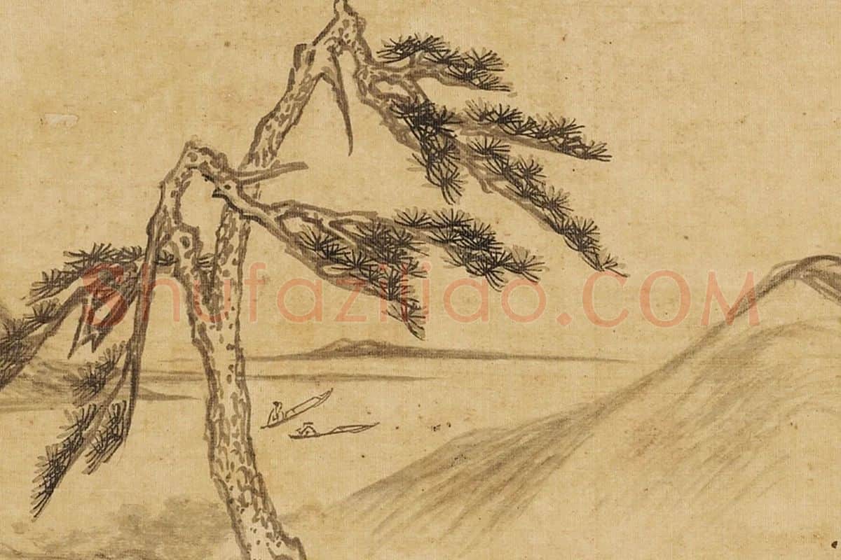 清·张雨森山水画册局部 (6)