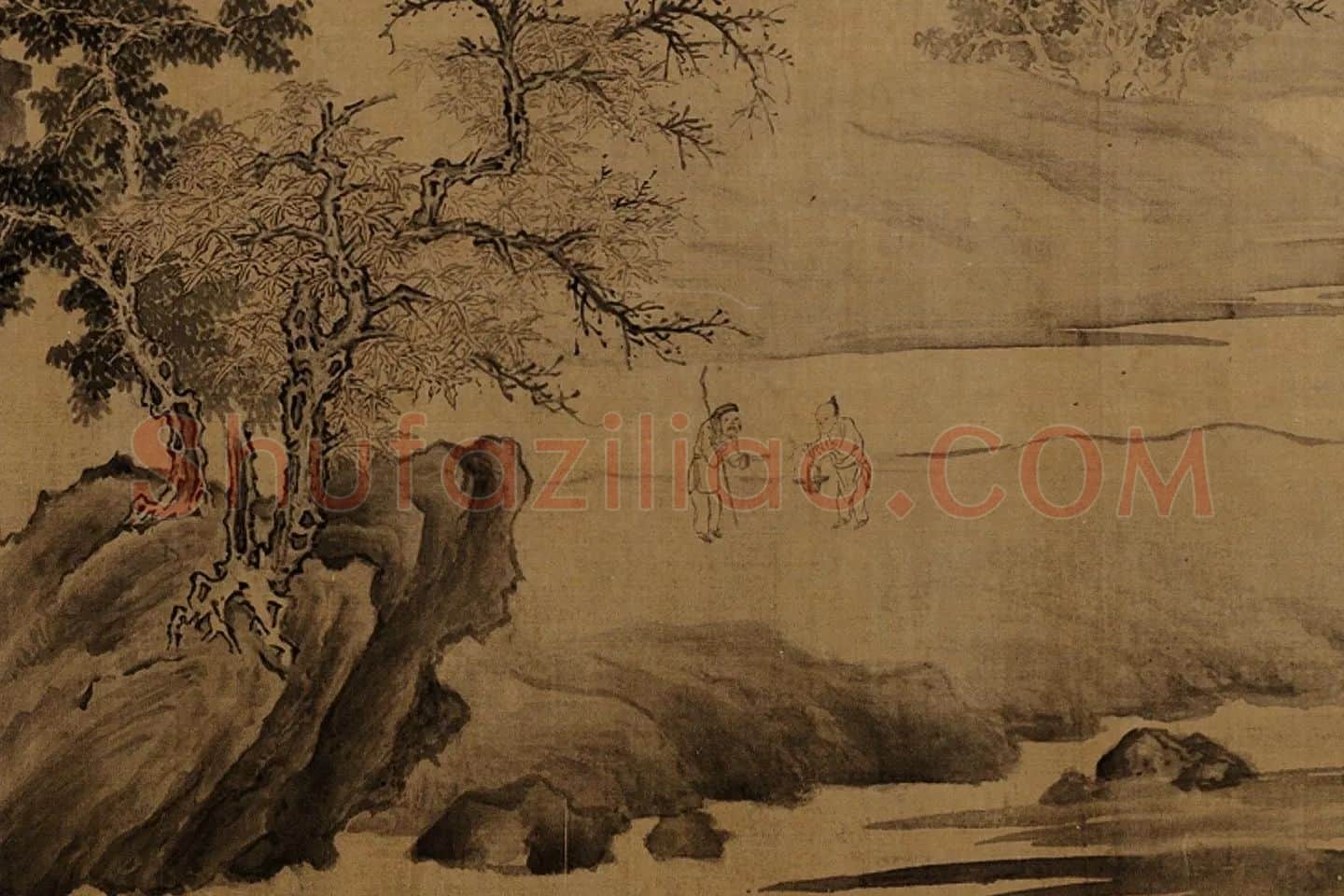 传荆浩《渔乐图卷》局部 (2)