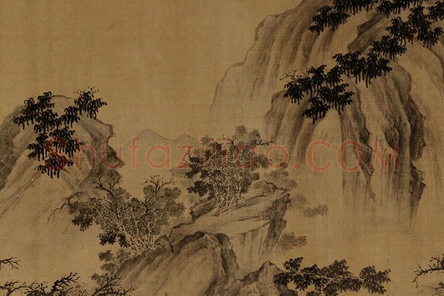 传荆浩《渔乐图卷》局部 (5)