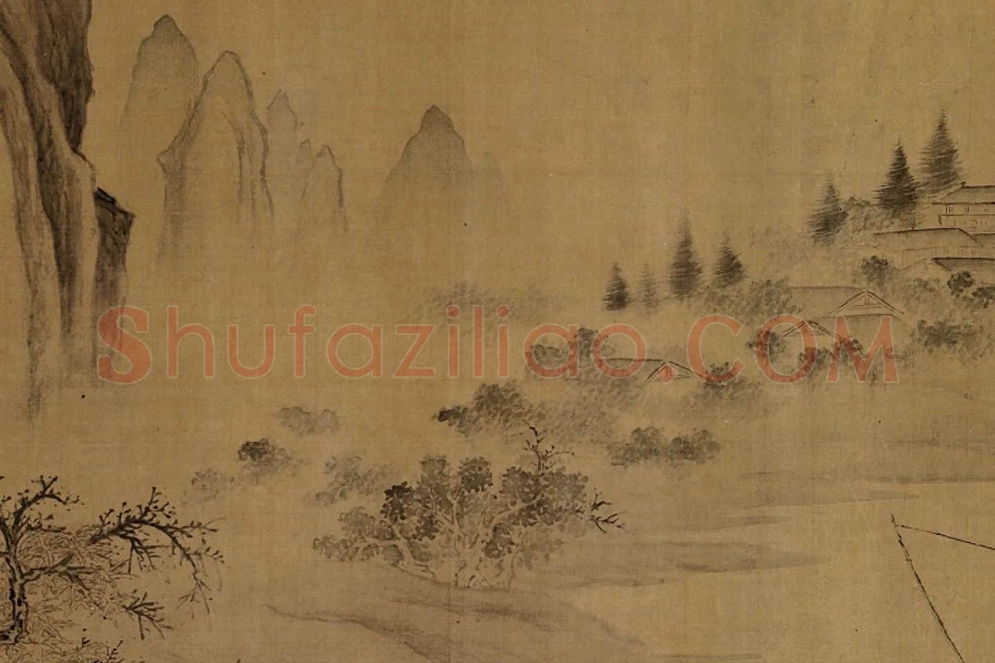 传荆浩《渔乐图卷》局部 (6)