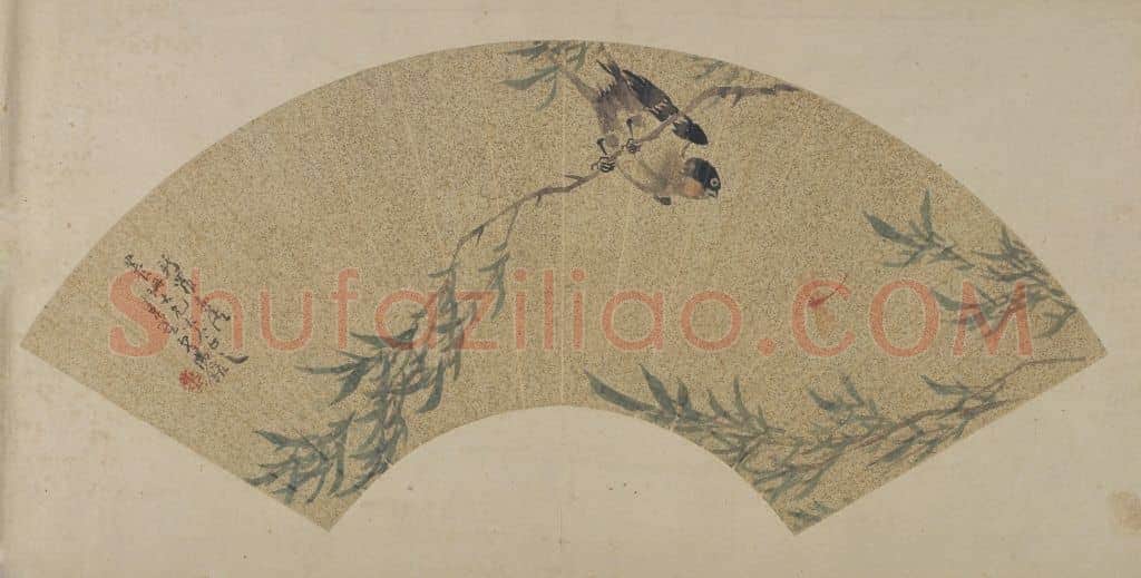 汤鋐柳燕图扇页 | 故宫绘画藏品
