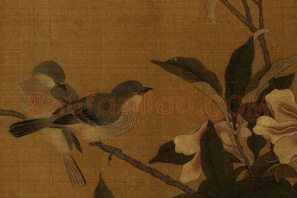 宋徽宗赵佶《翠禽荔枝图卷》局部 (8)