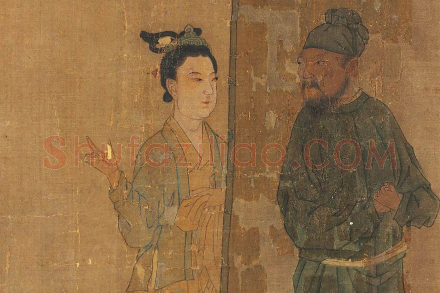 顾闳中《韩熙载夜宴图(摹本)》局部 (1)