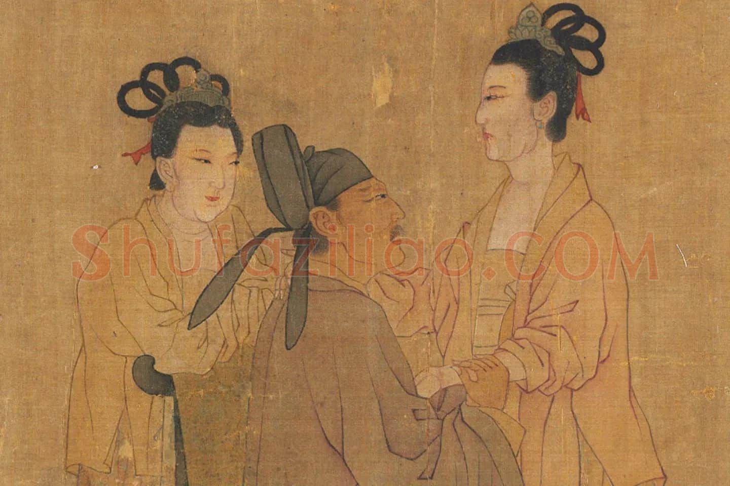 顾闳中《韩熙载夜宴图(摹本)》局部 (2)