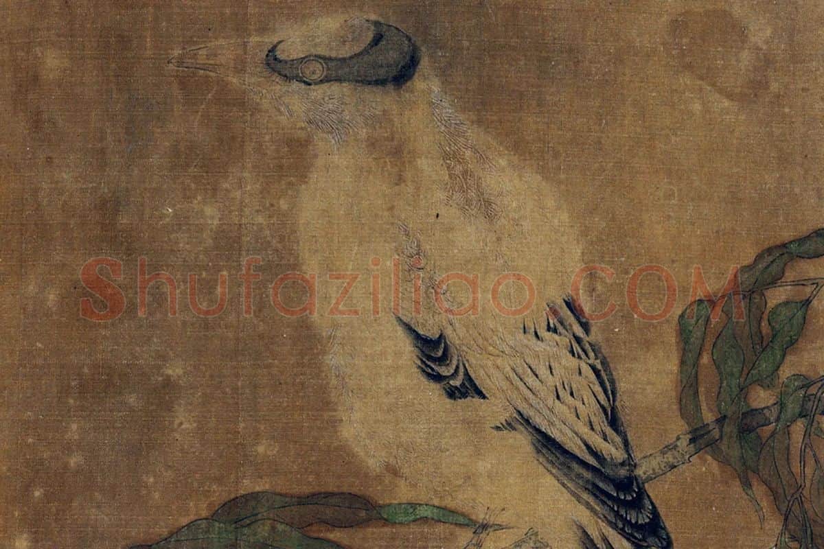 赵佶花鸟画《宣和好鸟鸣春》局部 (2)