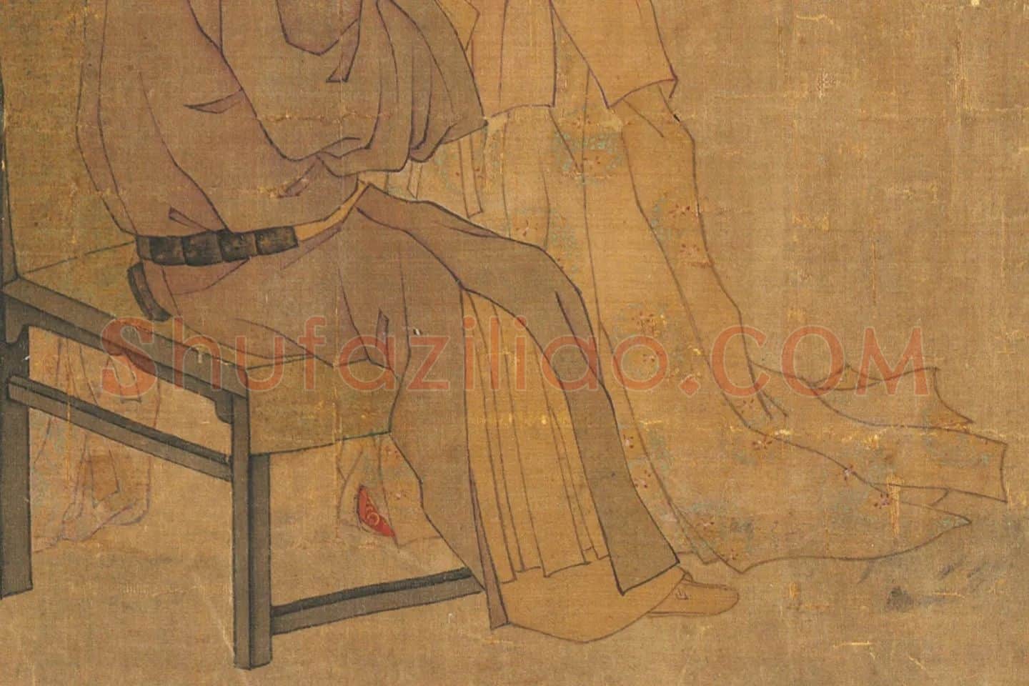 顾闳中《韩熙载夜宴图(摹本)》局部 (3)
