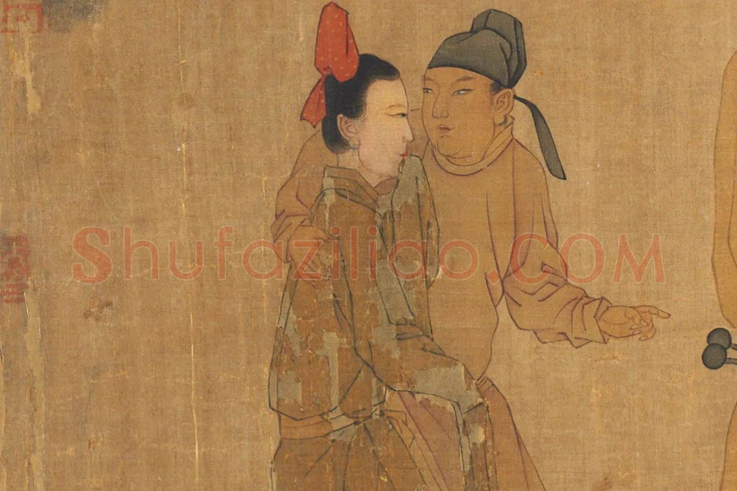 顾闳中《韩熙载夜宴图(摹本)》局部 (5)