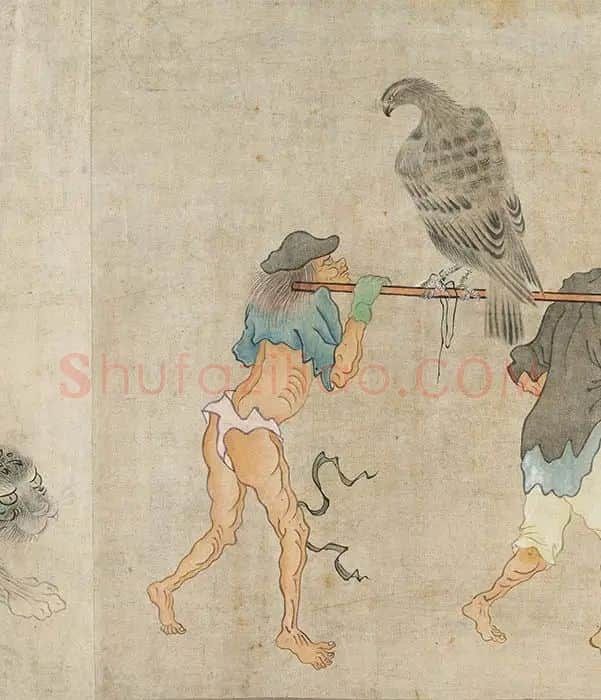 顾闳中《锺馗出猎图》卷_11