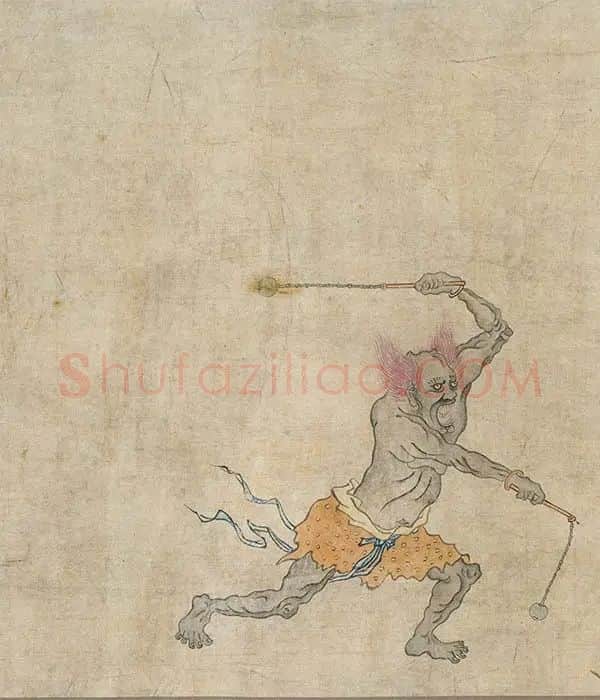 顾闳中《锺馗出猎图》卷_13