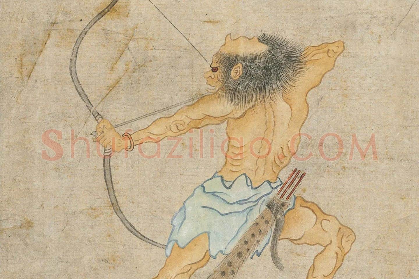 顾闳中佛道人物画《锺馗出猎图》局部 (4)