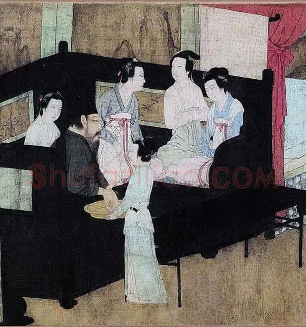 顾闳中《韩熙载夜宴图》卷_15