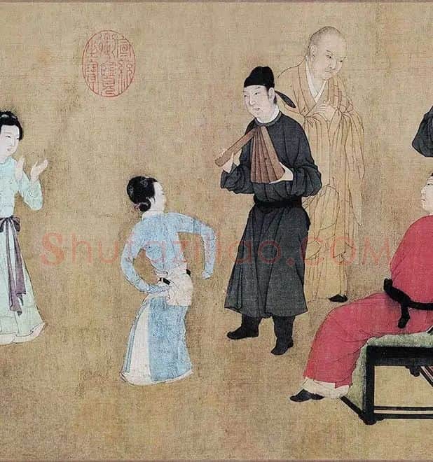 顾闳中《韩熙载夜宴图》卷_17