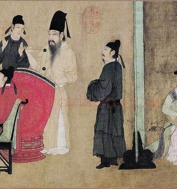顾闳中《韩熙载夜宴图》卷_18