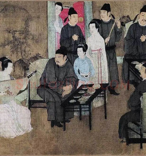 顾闳中《韩熙载夜宴图》卷_19