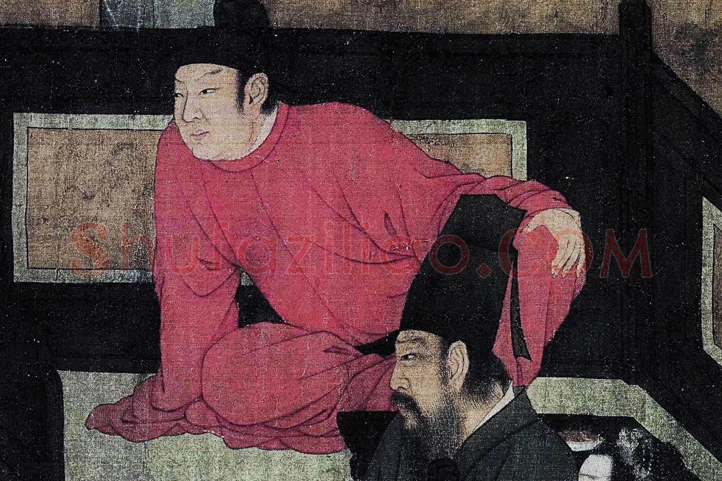 顾闳中《韩熙载夜宴图卷》高清大图局部 (1)