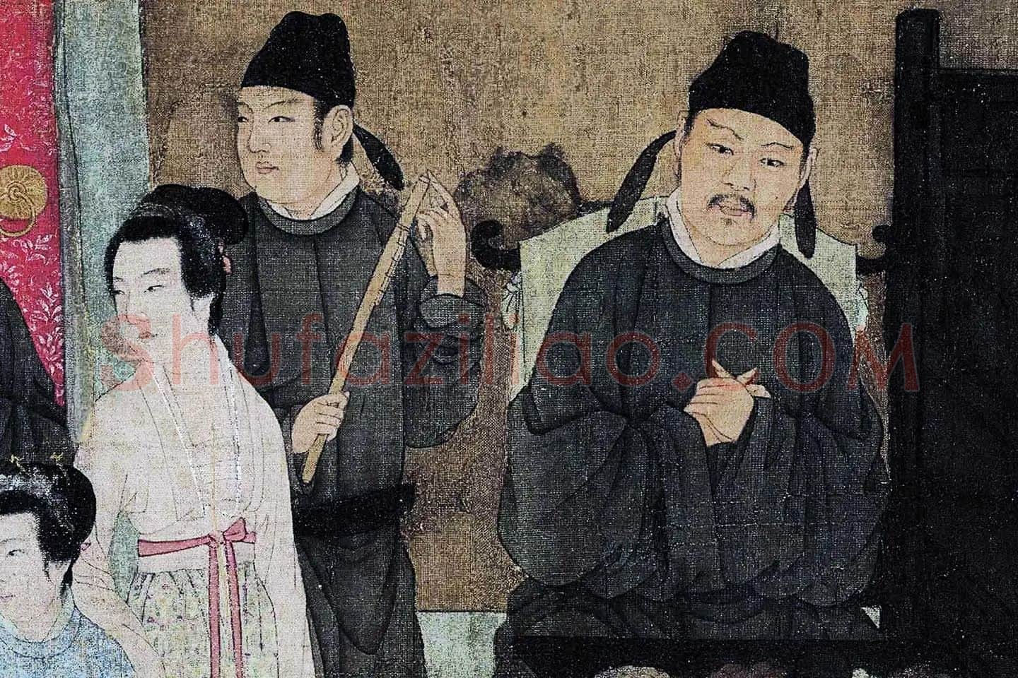 顾闳中《韩熙载夜宴图卷》高清大图局部 (2)