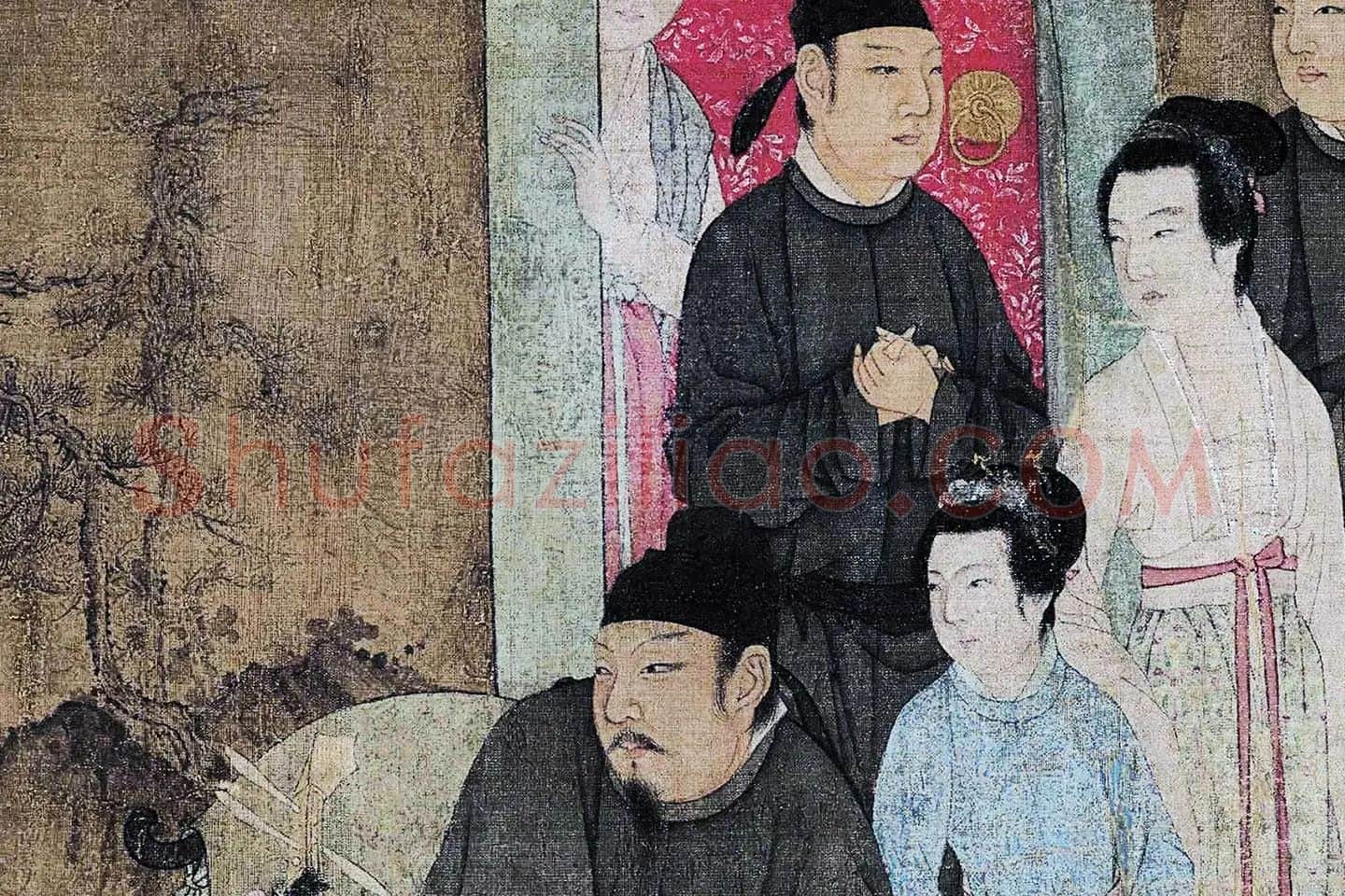 顾闳中《韩熙载夜宴图卷》高清大图局部 (3)