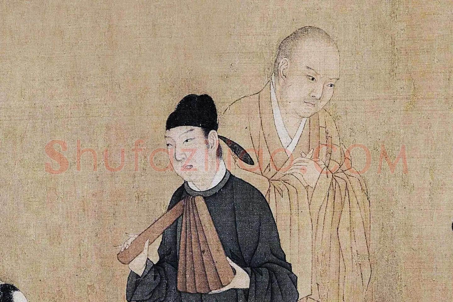 顾闳中《韩熙载夜宴图卷》高清大图局部 (7)