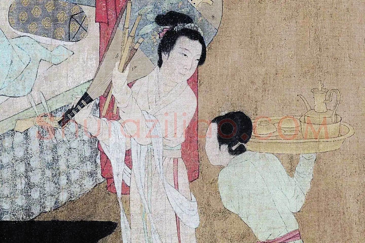 顾闳中《韩熙载夜宴图卷》高清大图局部 (9)