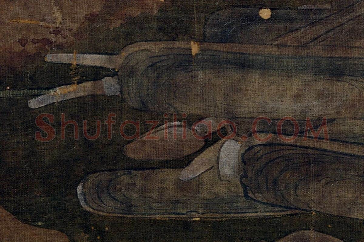宋徽宗工笔画写生局部 (1)