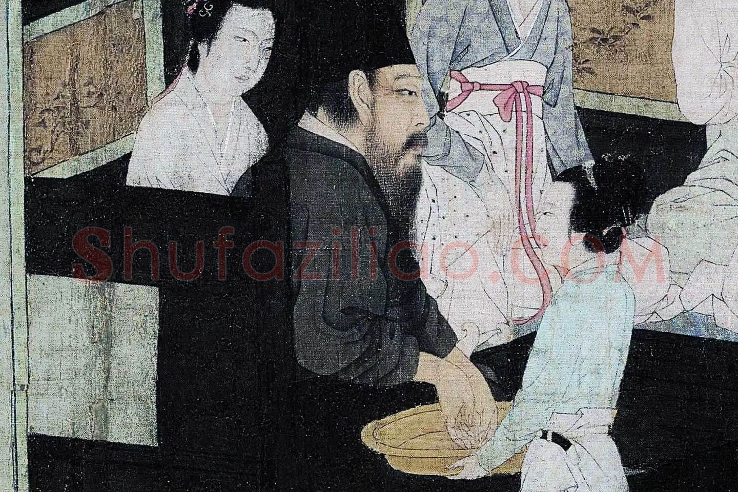 顾闳中《韩熙载夜宴图卷》高清大图局部 (11)