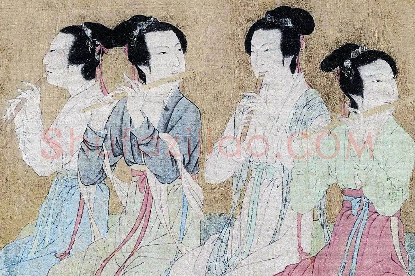 顾闳中《韩熙载夜宴图卷》高清大图局部 (13)