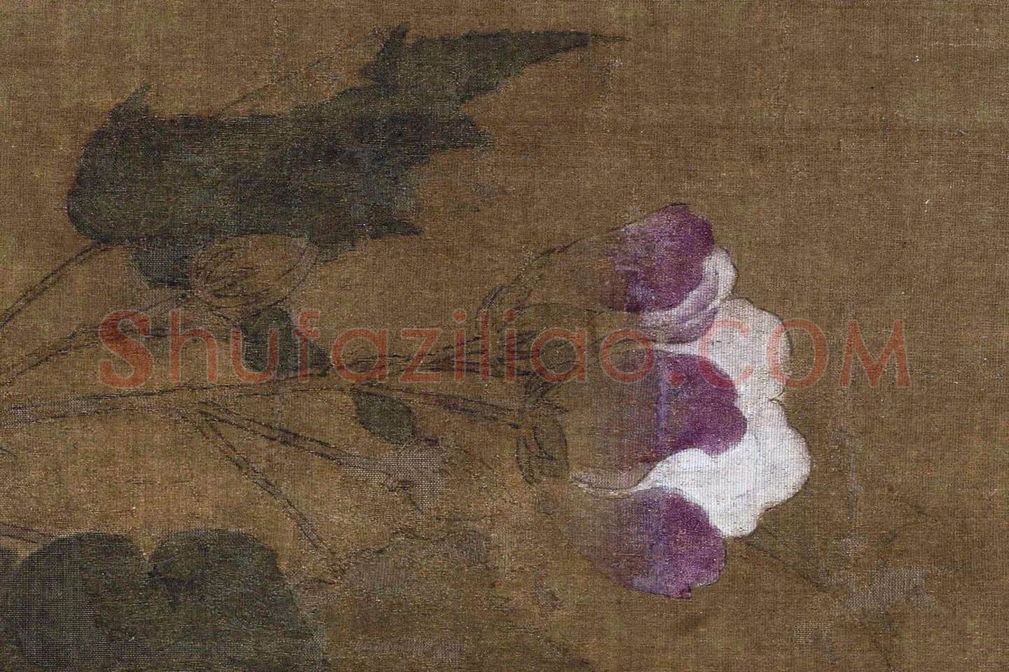宋徽宗赵佶《芙蓉锦鸡图》高清大图局部 (4)