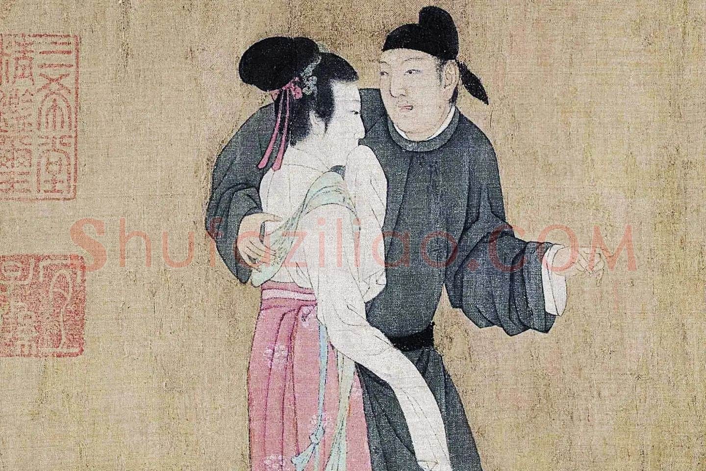 顾闳中《韩熙载夜宴图卷》高清大图局部 (17)