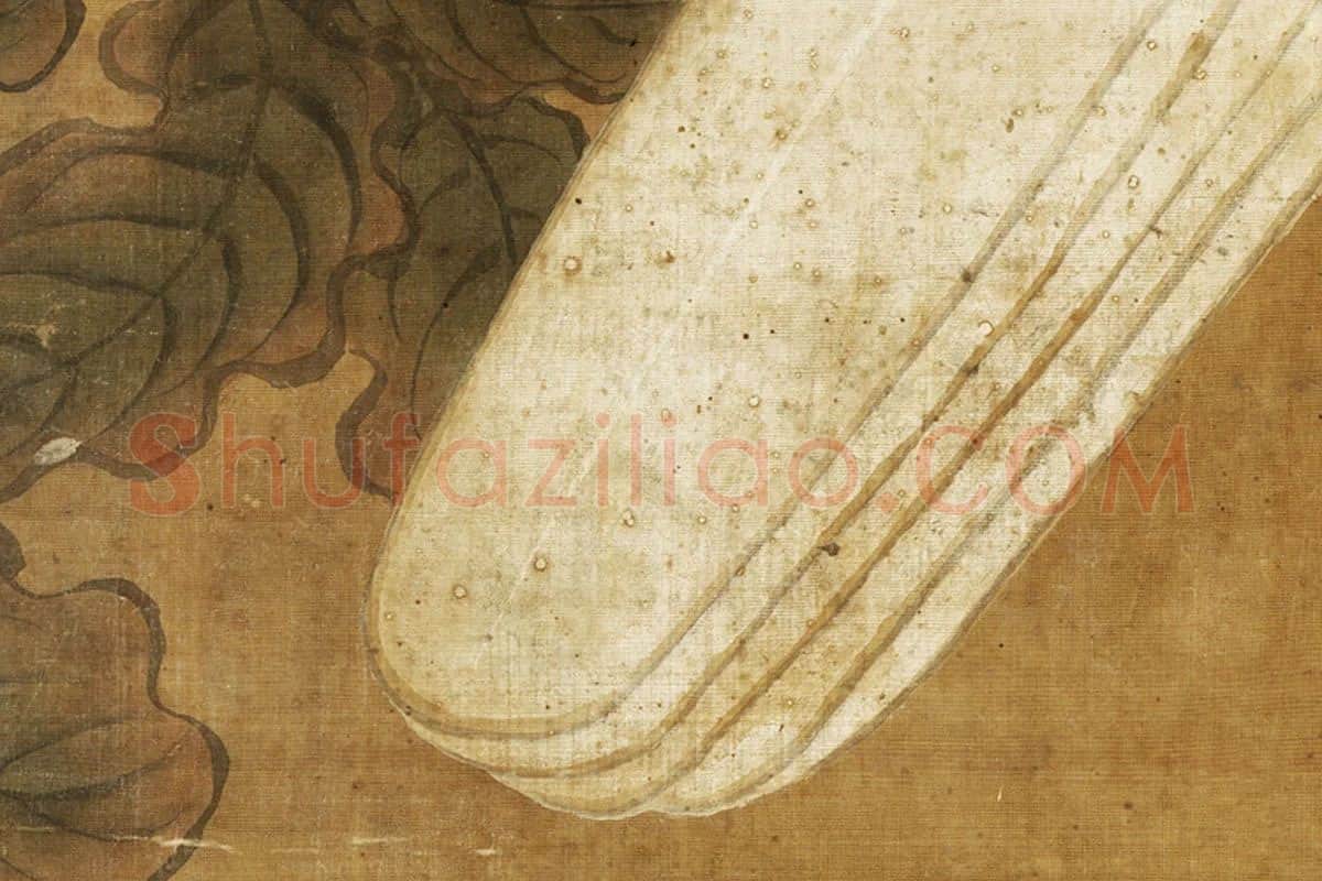 宋徽宗画鹰高清大图局部 (3)