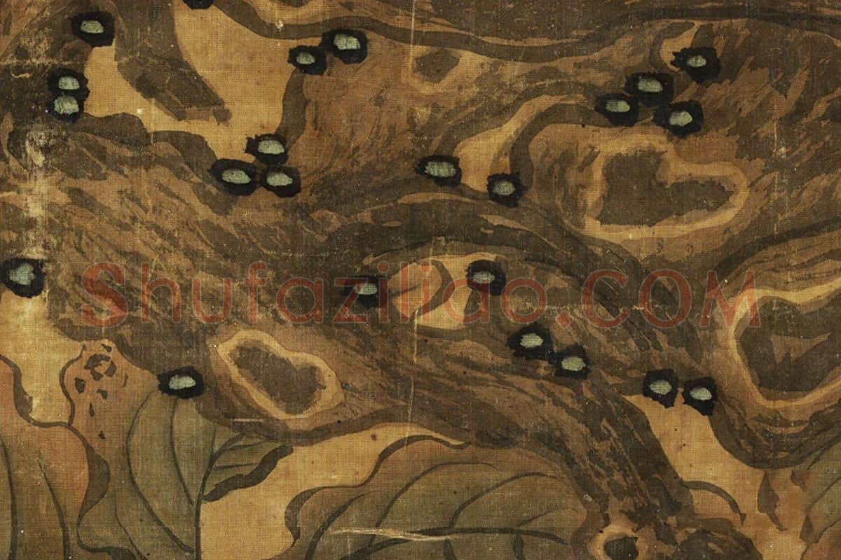 宋徽宗画鹰高清大图局部 (8)
