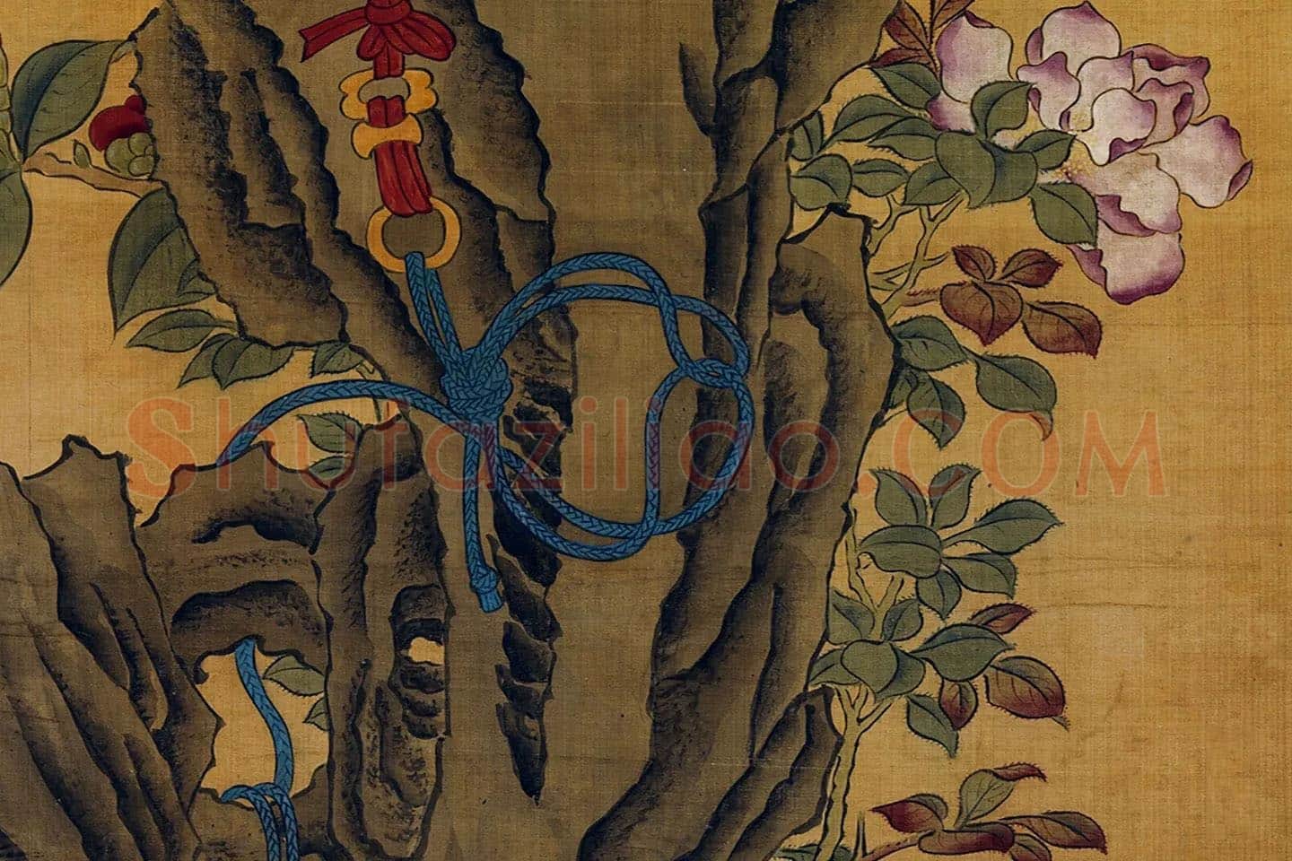 宋徽宗工笔画鹰局部 (4)