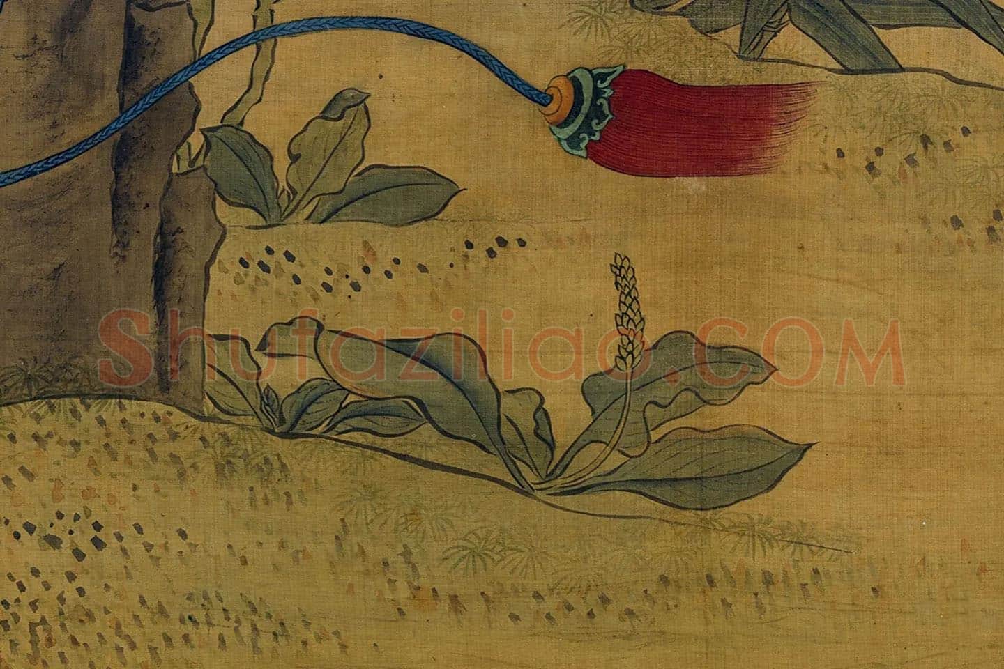 宋徽宗工笔画鹰局部 (5)